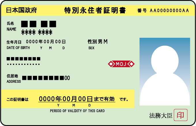 特別永住者証明書